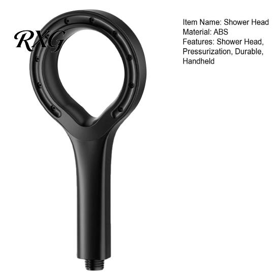 Durable Shower Head Head, Large Ring Shaped, High Pressure Handheld Spray, Modern Bathroom Water Flow Accessory, for Home Coverage Spray
