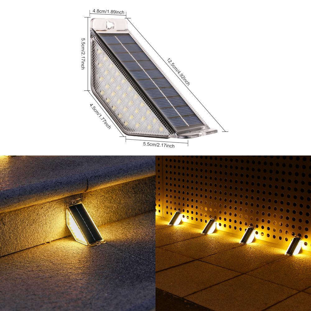 Rainproof Solar Step & Pathway Lights for Outdoor Courtyard