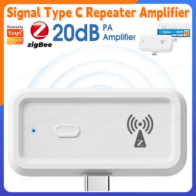 Повторитель сигнала Tuya ZigBee Устройства автоматизации умного дома Работает с концентратором шлюза ZigBee Тип C Беспроводной удлинитель Повторитель
