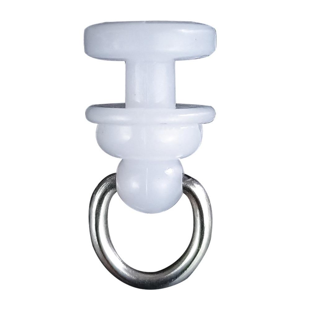 20pcs/pack Silent Curtain Track Pulley White Curtain Track Glider Curtain Hook Roller  Windows