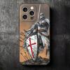 Крестоносцы Рыцари-тамплиеры Мягкий чехол для телефона для iPhone 16 16E 17 Air 15 Pro Max 14 Plus 13 Mini 11 12 7 Черная задняя крышка