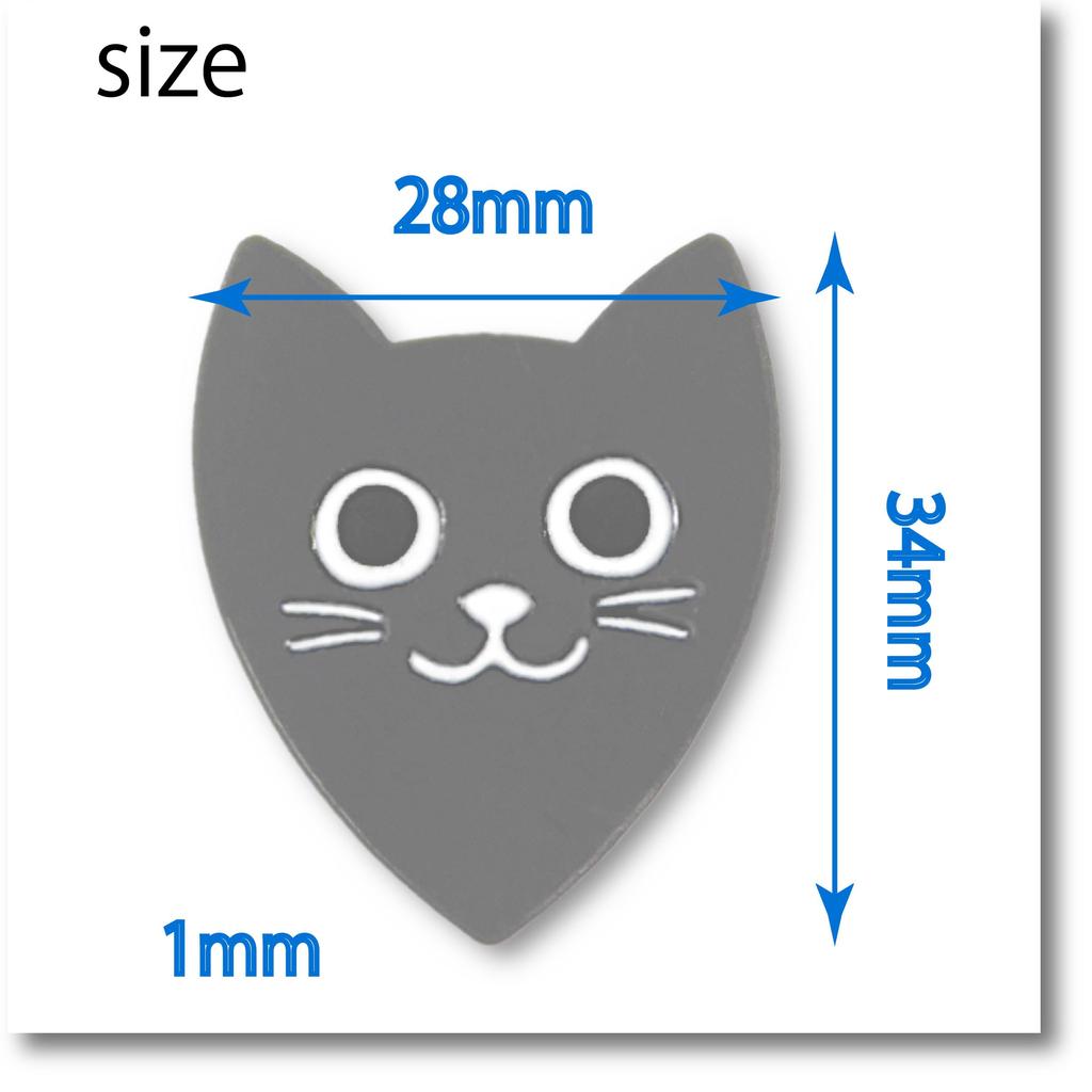 Guitar Pick Cat-shaped (BLCK)