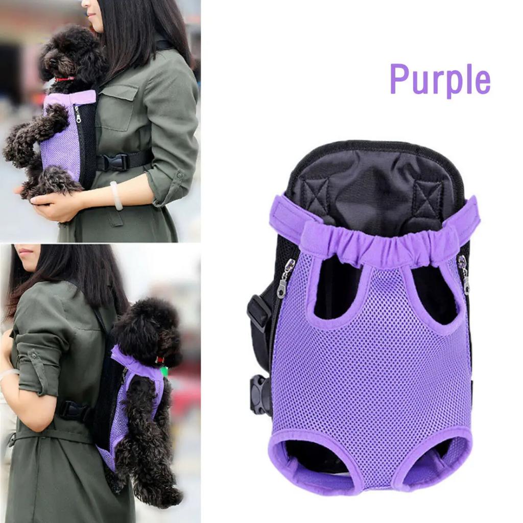 New Breathable Adjustable Portable Mesh Pet Dog Carrier Backpack Bag for Small Medium Large Dogs with Comfortable Strap
