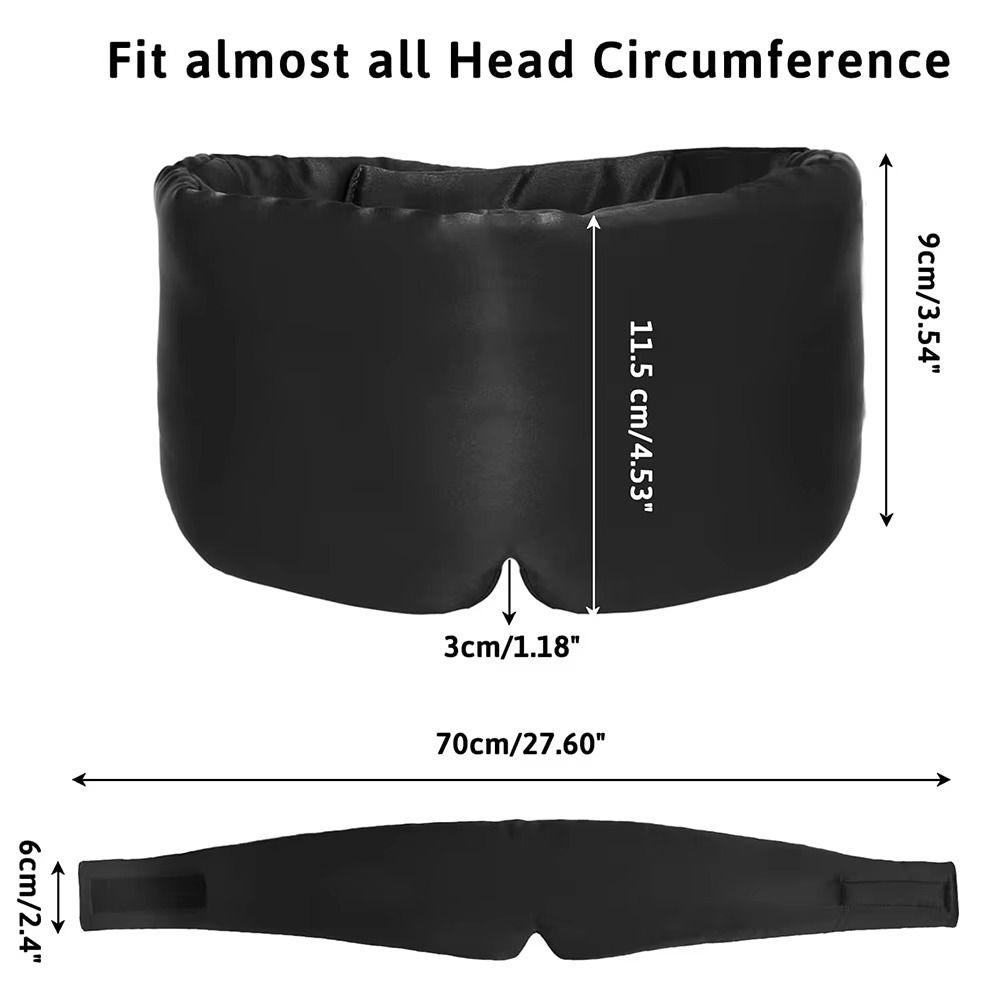 Soft Blocking Light Eyemask Silk Eyeshade Patch New Sleeping Mask Eyepatch for Travel & Nap