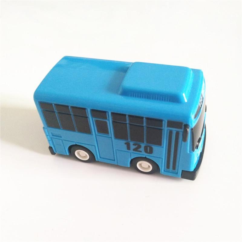 Новый 4 шт./набор ko Toy Маленький Автобус Мини Пластиковый Инерционный Синий Тайо Красный Гани Желтый Лани Зеленый Rogi Автобус Модель Машины для Детского Подарка