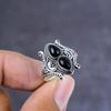 Черная шпинель Ручная работа Ювелирное изделие из стерлингового серебра 925 пробы Кольцо Размер 11 Подарок для нее l2S24