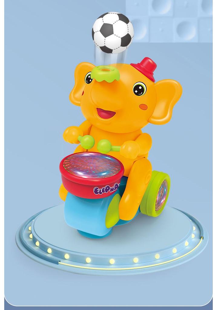 Smart Baby Elephant Toy with Lights, Sounds, and Floating Balls for Early Education (0-3 Years)
