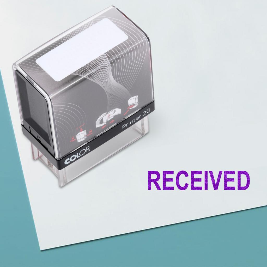 ПОЛУЧЕНО Самоклеящаяся резиновая печать на заказ Colop Office Stationery P20 Mini Stamper
