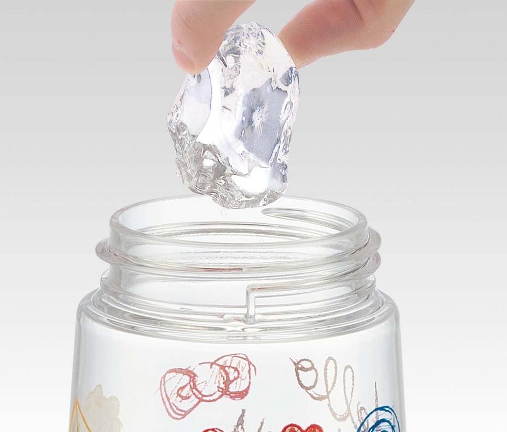 Skater Бутылка для воды с трубочкой Прозрачная бутылка Sanrio Hello Kitty 480 мл Силиконовая для девочек PDSH5 Детская