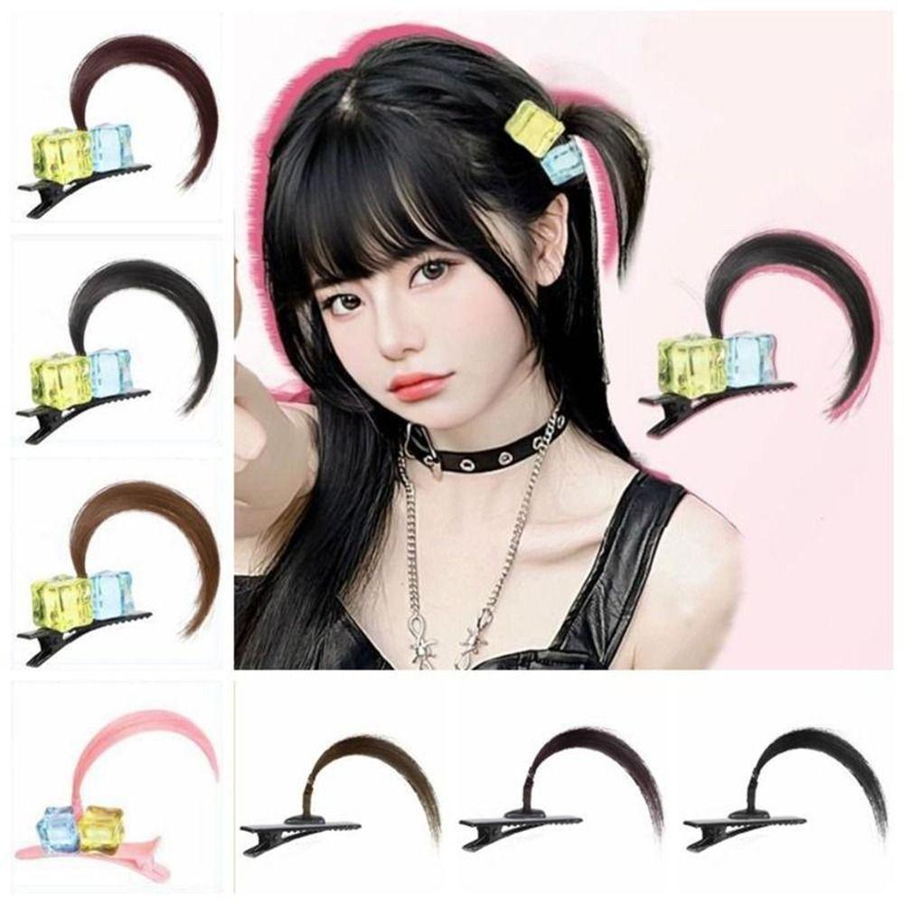 Cute Wig Hair Clips Anime Square Hairpin Sweet Wig Catch Clip Girls Accessories