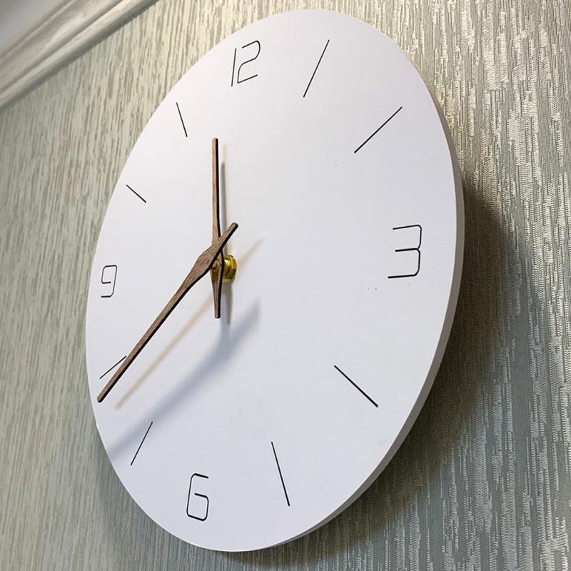 25 см круглые настенные часы модные бесшумные не тикающие на батарейках для дома гостиная спальня