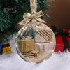 Забавные мини-упаковки, украшение, рождественский прозрачный шар, подвеска, рождественская елка, подвесная экспресс-коробка, украшение, подарочная коробка