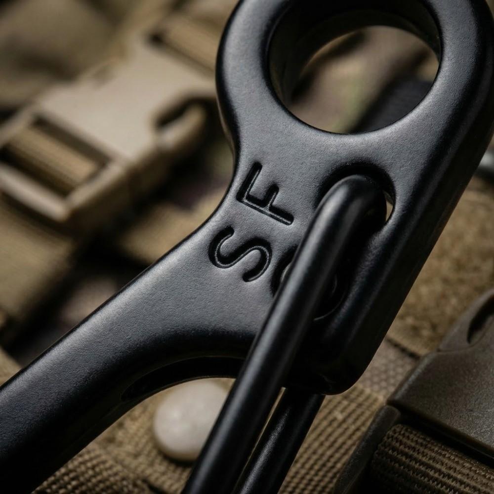 20 Pcs Black Mini EDC Carabiner Alloy Keychain Clip Durable Snap Spring Clips Keychain Accessories