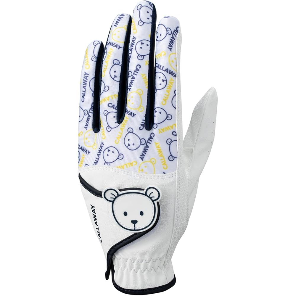 Женские перчатки Callaway Bear Dual Белый/Темно-синий 19см Обе руки