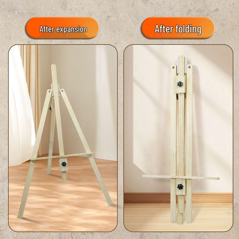 Двусторонний мольберт-подставка из сосны для художественных студентов и детского рисования