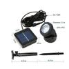 Dual Waterproof Solar Pond Spotlights Auto On/Off Solar Spot Light Solar Lights  Lawn Lighting