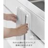 Yamazaki Tower Towel Rack, H15, Under-Sink Storage, White, W20 x D9-10 x H19.5cm, Towel Bar, Anti-Tangle, 1590