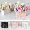 Day Party Gifts Flower Paper Basket Rose Wrapping Bag Flower Packaging Boxs Flowers Gift Box