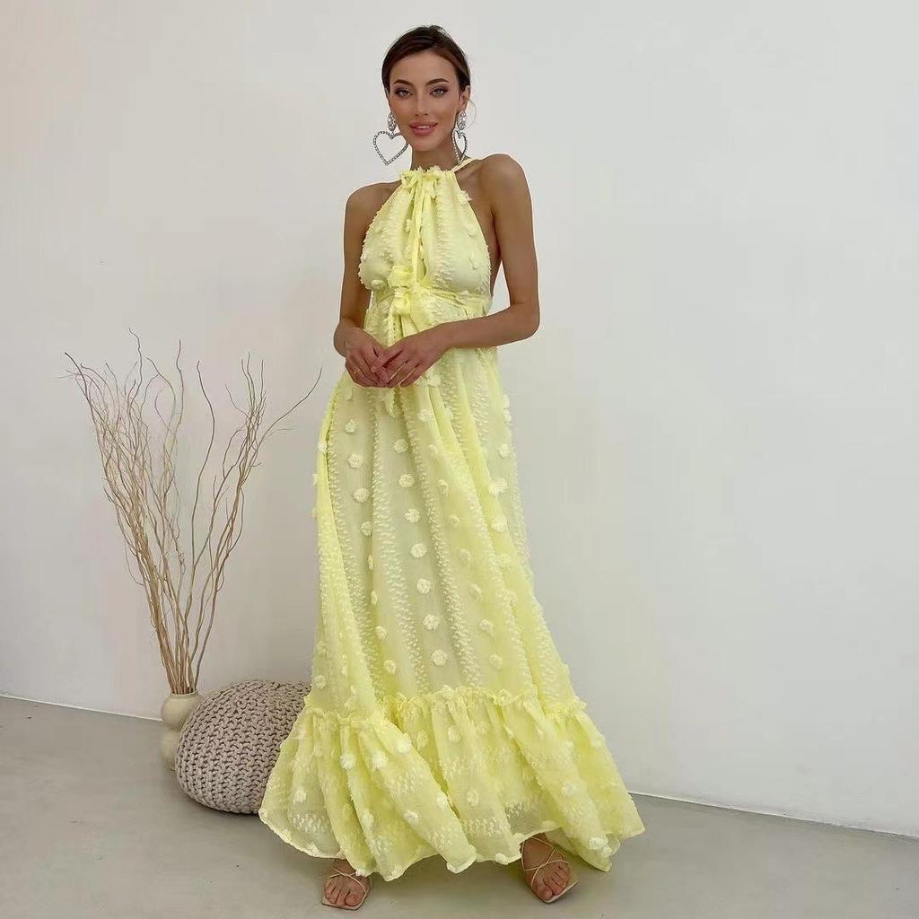 Женские темпераментные тонкие стереоплатья без рукавов с висячим вырезом