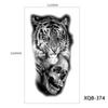 Tribal Lion Long-lasting Tattoo Sleeve Black Tattoo Sticker Temporary Tattoos Fake Tattoo Stickers