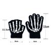 Модные Хэллоуин Скелет Призрак Перчатки Шляпа Креативные Светящиеся Полупалые Полностью Пальцевые Принт Теплые Дышащие Перчатки Подарки