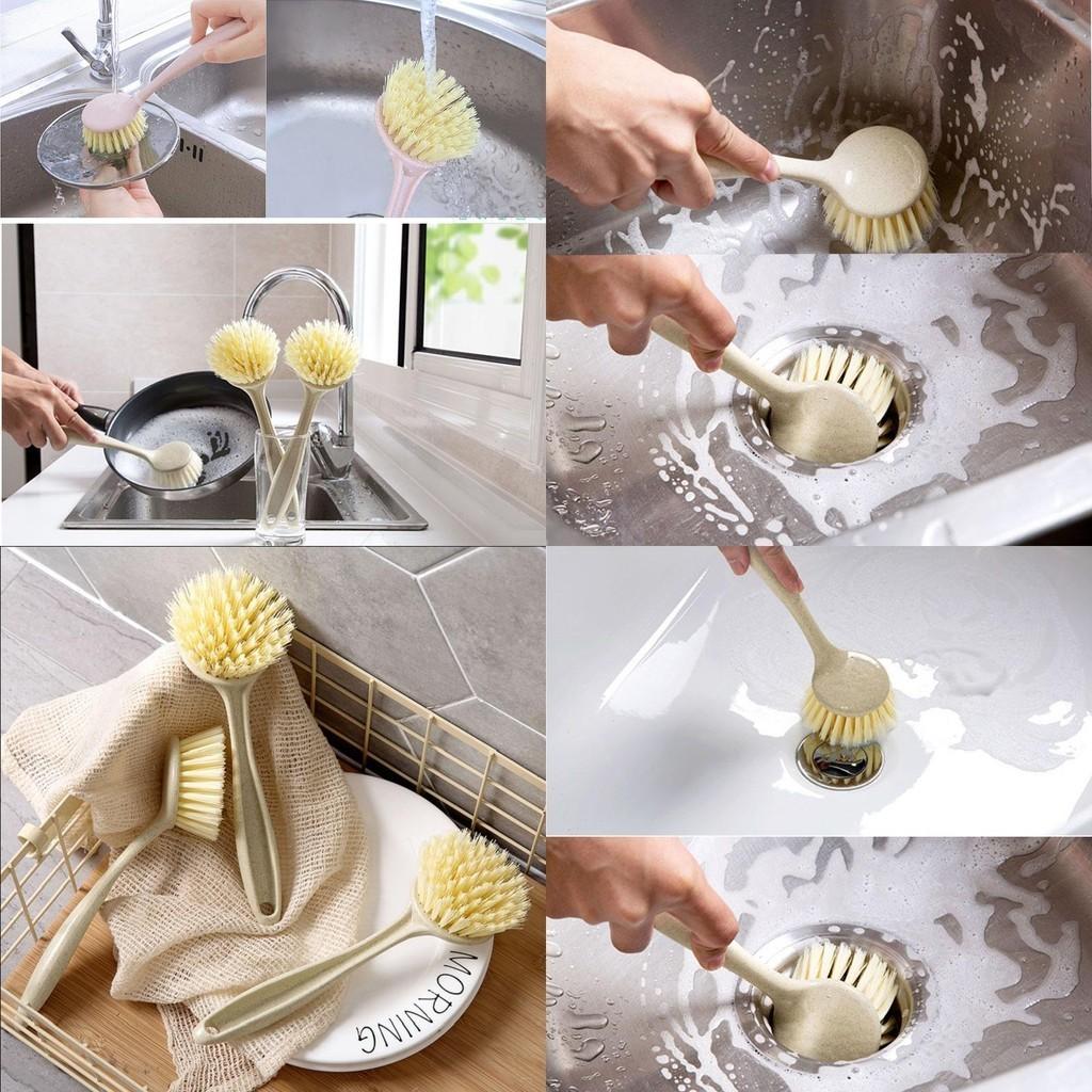 Durable And Eco-friendly Long Handle Cleaning Brush Ideal For Household Kitchen Tasks