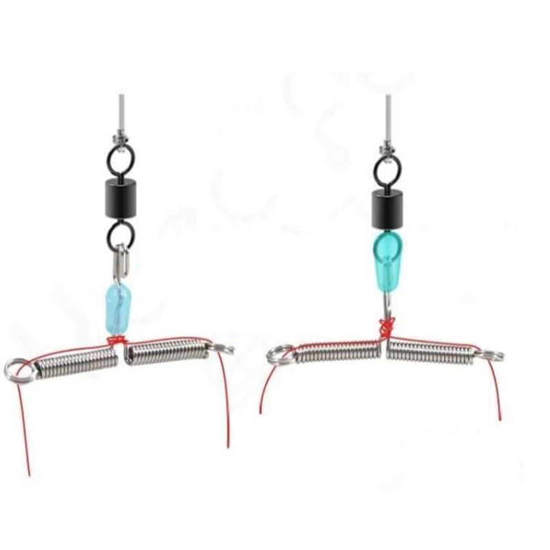 Пружинная вилка Быстрый крючок Разделитель лески Крючок Противозакручивающий отцеп Пружинные рыболовные снасти Аксессуары для дикой рыбалки