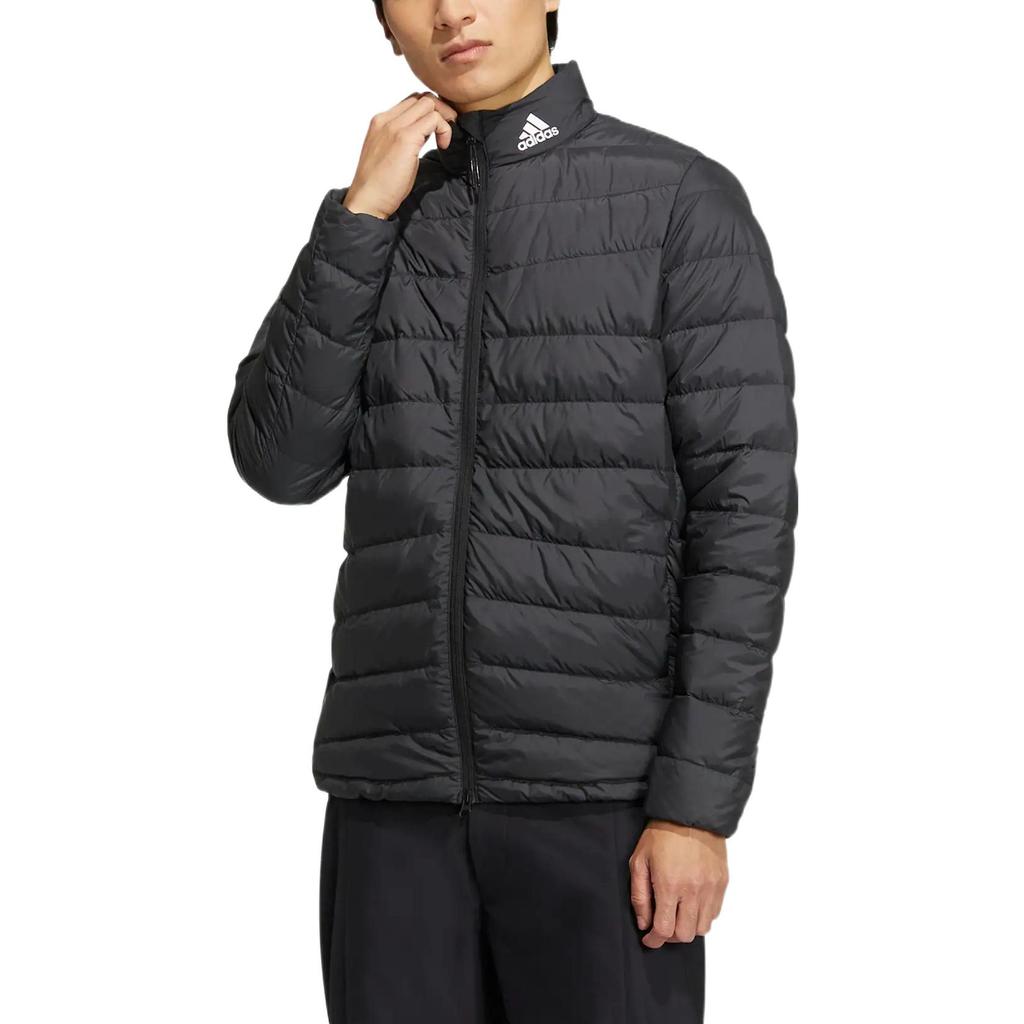 adidas Мужские пуховики Черные С воротником-стойкой Умеренные Другие HG5764