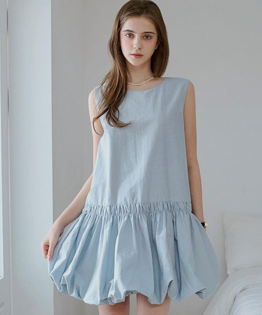 Slow Lolly Pumpkin Puff Mini Dress_4 Colors
