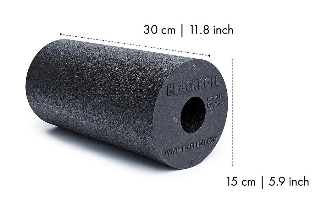 Blackroll German-Made Foam Roller, Standard Black, Lightweight, 150g, 30cm X 15cm (Official Japanese Product)