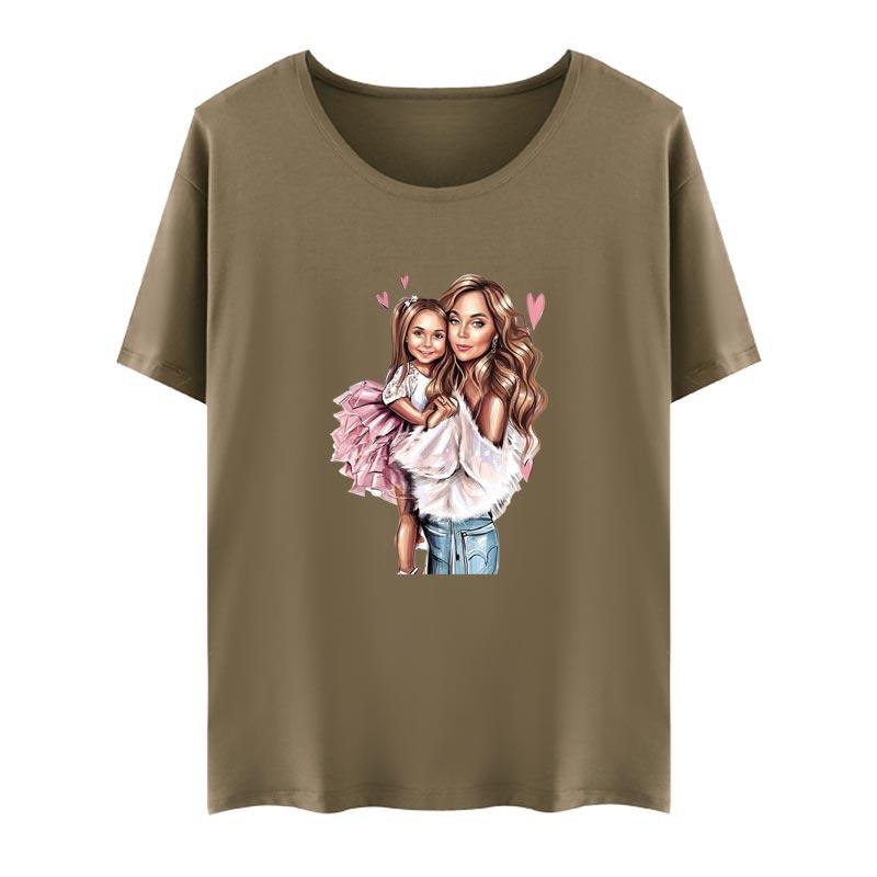 Утюжок для мамы и дочки, новый дизайн, термопереводная наклейка «сделай сам», горячая слезоточивая наклейка, легко распечатывается бытовыми утюгами