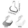 5Pcs Carbon Steel Closet Hat Hanger Space Saving Baseball Cap Hanger Hat Storage Hook  Wardrobe