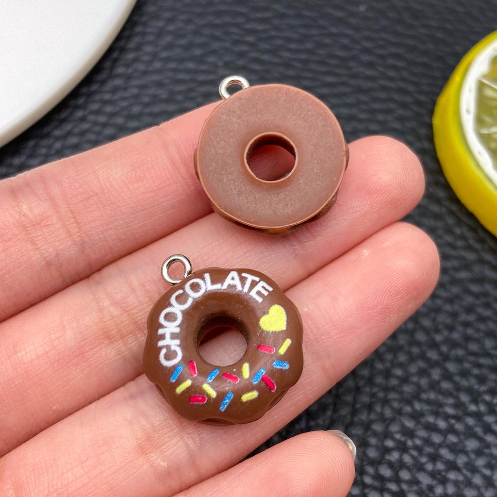 10Pc/Set New Popular Realistic Coffee Bean And Coffee Cup Pendants, Resin Accessories For Diy Creative And Fun Earrings Necklace