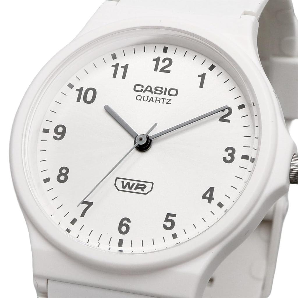 CASIO Аналоговые Дешевые Casio Биопластик Зарубежная модель [Casio] Часы, MQ-24B-7B, Ремешок, Унисекс, Белый,