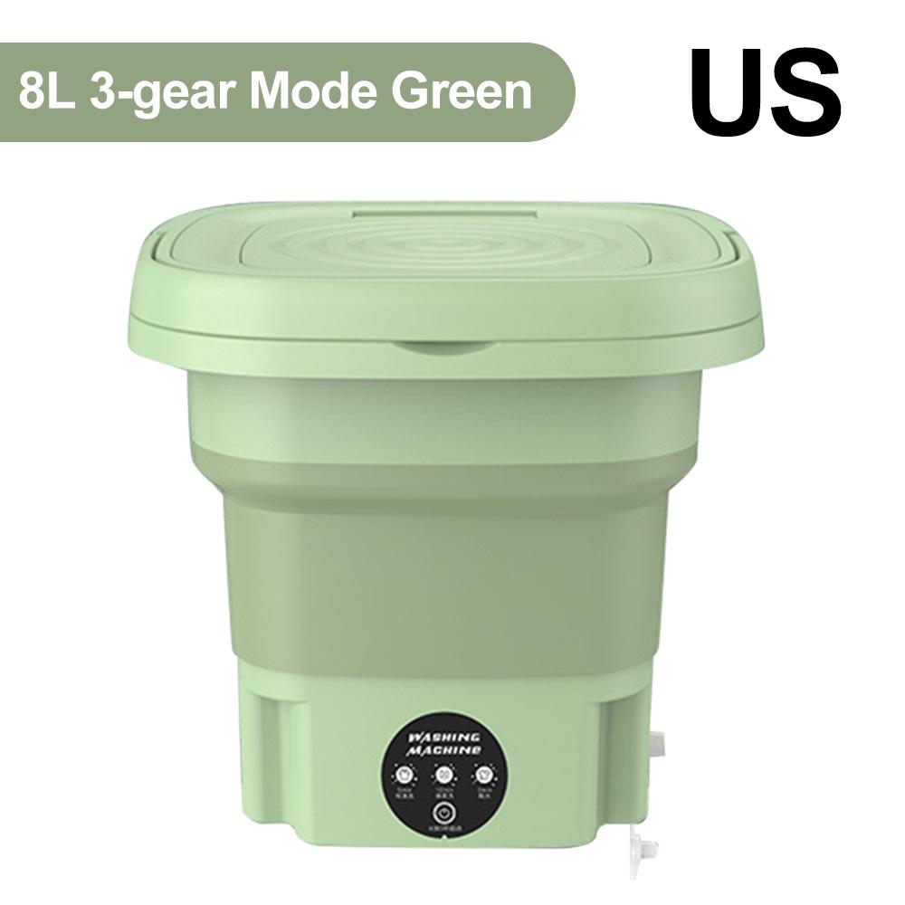 Foldable Washing Machine 8L With Drying Underwear Panties Socks 12W 3 Modes Automatic Washing Machine With Spinning Dry Washer