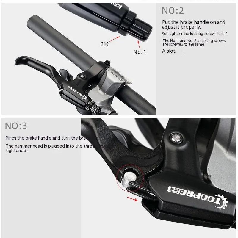 1 Pair High Quality Ultralight Aluminum Alloy BMX Brake Handle MTB Mountain Bike Cycling Brake Levers Disc Brake Lever