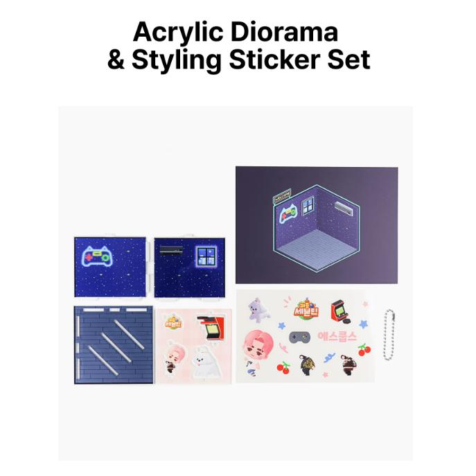 Предварительный заказ пазла SEVENTEEN акриловая диорама и набор наклеек для стилизации и POB
