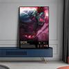 Популярная онлайн-игра League of Legends Персонаж Starchild Сорака Качественная картина на холсте Настенный художественный постер Эстетический декор комнаты