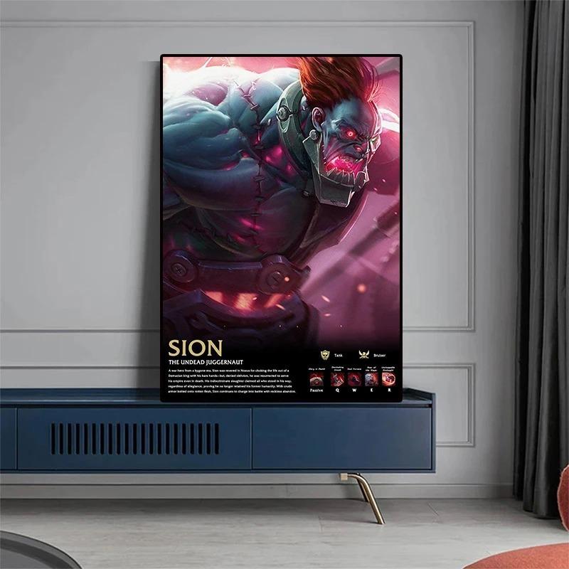 Популярная онлайн-игра League of Legends Персонаж Starchild Сорака Качественная картина на холсте Настенный художественный постер Эстетический декор комнаты