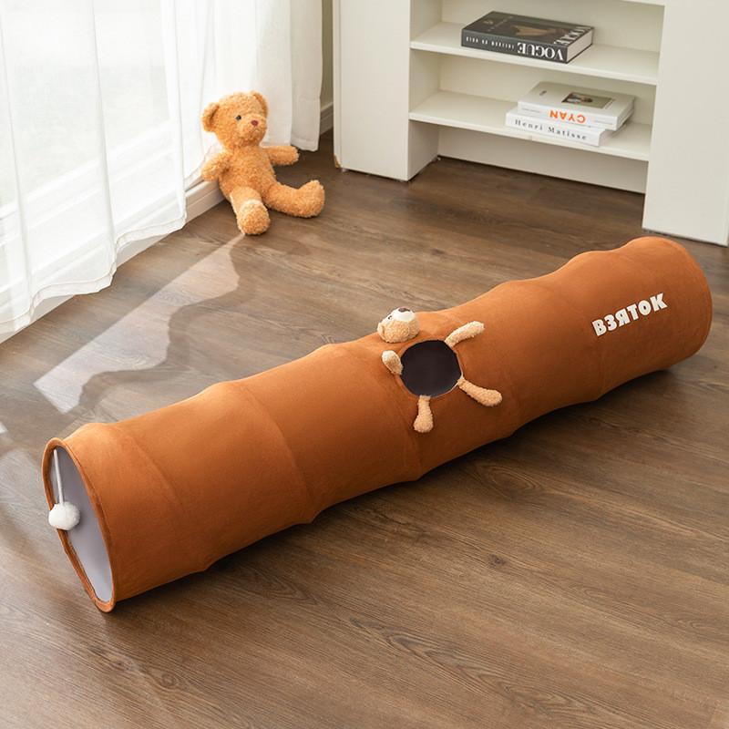 Pet Cat Tunnel Toy With Foldable Design For Indoor Play And Enrichment