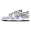 Nike Кроссовки Dunk Liu Shen Xiaoli 1 Устойчивые к истиранию Низкие Скейтбордические Обувь Унисекс Фиолетовый Белый HF5441-100(Команда773-1)