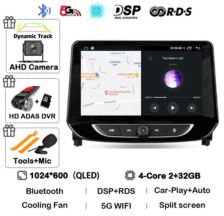 Android 14 Carplay Auto 4G+WIFI автомобильное радио для Chevrolet Tracker 4 2019 2020 2021 2022 Мультимедиа Стерео Видео Плеер GPS Аудио