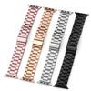 Ремешок из нержавеющей стали для Apple Watch Band 45 мм Ultra 49 мм 41 мм 40 мм 44 мм Металлический браслет для Iwatch Series 9 10 46 мм 42 мм