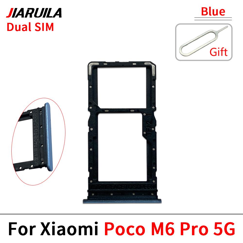 Для Xiaomi Poco M1 M1S M6 Pro 1G 1G Телефон Новый лоток для SIM-карты и SD-карты Держатель Черный