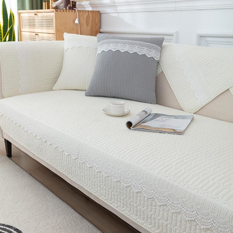 Simple Sofa Cushion Four Seasons Non-slip Cotton Sitting Cushion Winter Universal Leather Sofa Cover Cover Cloth Towel