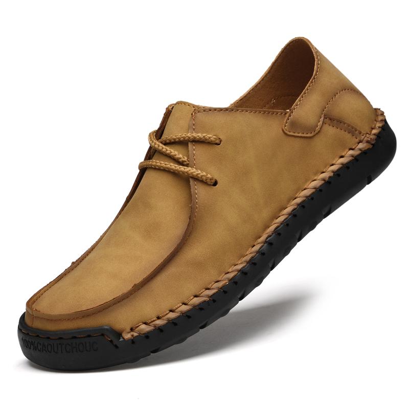 Fashion 2025 Brand New Men's Breathable Soft Soled Casual Sports Shoes Fashionable Men's Handmade Comfortable Fit Casual Sewing Shoes