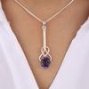 Iolite Gemstone 925 Sterling Silver Jewelry Handmade Pendant 1.79" Gift For Her PP-60-4