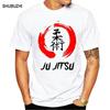 Джиу-Джитсу Кандзи Хип-Хоп Смешные Топы Футболки Круглый Воротник День Благодарения Хлопок Короткий Рукав Футболки для Мужчин Обычная Футболка