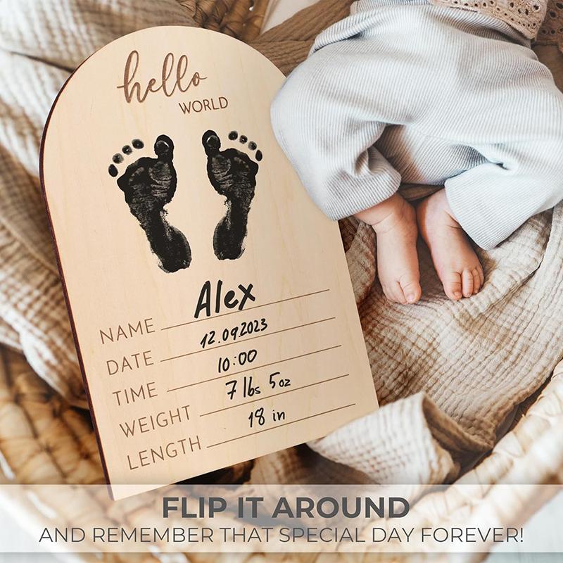 1 Set Expectant Mothers To Announce Pregnancy Or Baby Birth Ornament Wooden Ultrasonic Photo Frame