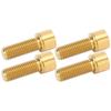 4Pcs Titanium Alloy Bike Handlebar Stem Bolts Gold/Silver Stem Inner Hex Screws  Bicycle Maintenance